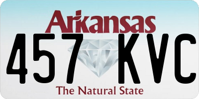 AR license plate 457KVC