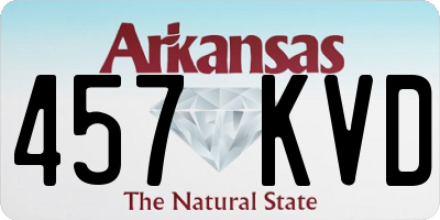 AR license plate 457KVD