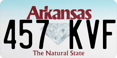 AR license plate 457KVF