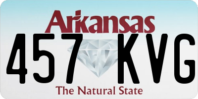 AR license plate 457KVG