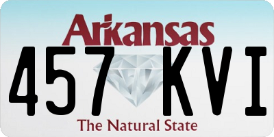 AR license plate 457KVI
