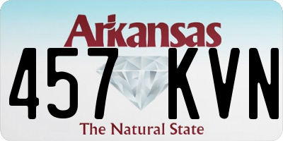 AR license plate 457KVN