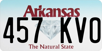 AR license plate 457KVO