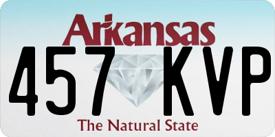 AR license plate 457KVP