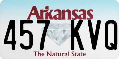 AR license plate 457KVQ