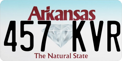 AR license plate 457KVR