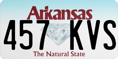 AR license plate 457KVS