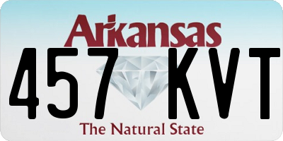 AR license plate 457KVT
