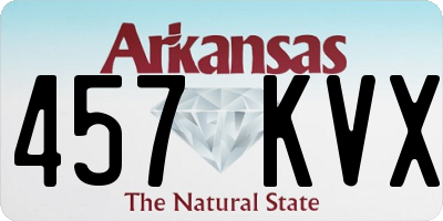 AR license plate 457KVX