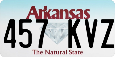 AR license plate 457KVZ
