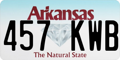 AR license plate 457KWB