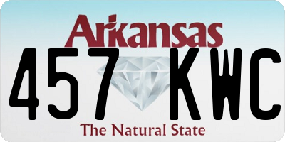 AR license plate 457KWC