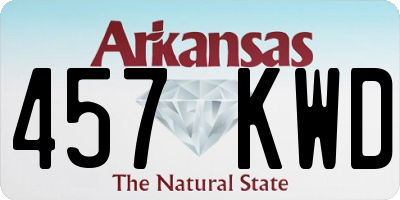 AR license plate 457KWD