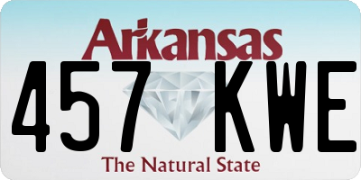 AR license plate 457KWE