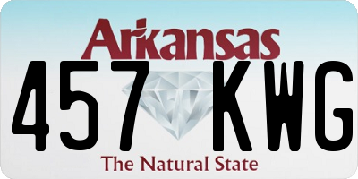 AR license plate 457KWG