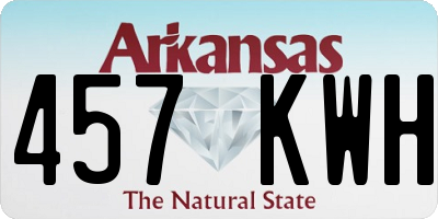 AR license plate 457KWH