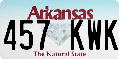 AR license plate 457KWK