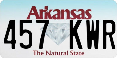 AR license plate 457KWR
