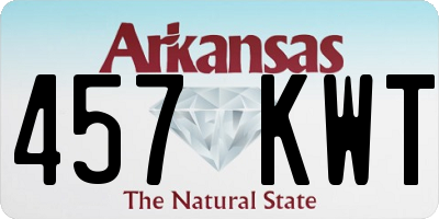 AR license plate 457KWT