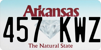 AR license plate 457KWZ