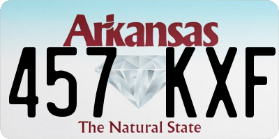AR license plate 457KXF