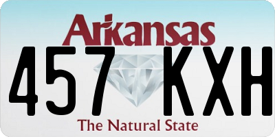 AR license plate 457KXH
