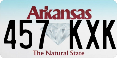 AR license plate 457KXK