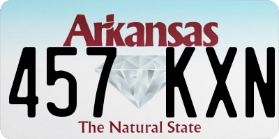 AR license plate 457KXN