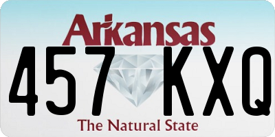 AR license plate 457KXQ