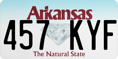 AR license plate 457KYF