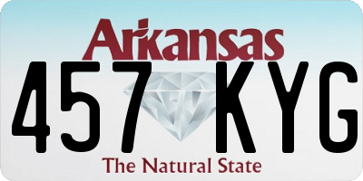 AR license plate 457KYG