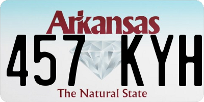 AR license plate 457KYH