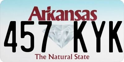 AR license plate 457KYK