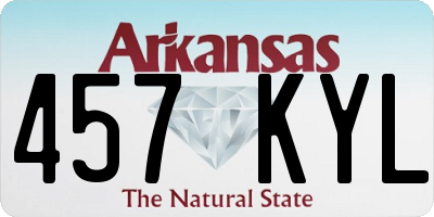 AR license plate 457KYL