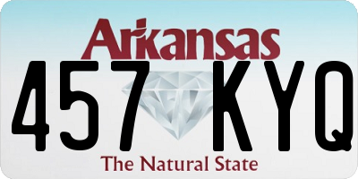 AR license plate 457KYQ
