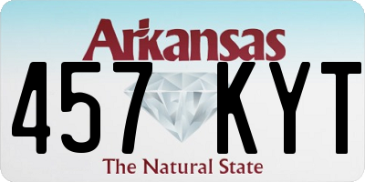 AR license plate 457KYT