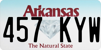 AR license plate 457KYW