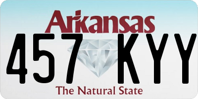 AR license plate 457KYY