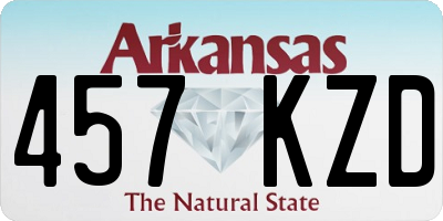AR license plate 457KZD