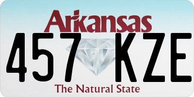 AR license plate 457KZE