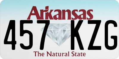 AR license plate 457KZG