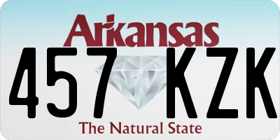 AR license plate 457KZK