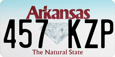 AR license plate 457KZP