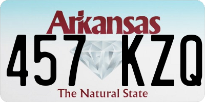 AR license plate 457KZQ