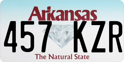 AR license plate 457KZR