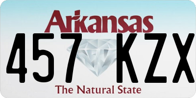 AR license plate 457KZX