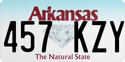 AR license plate 457KZY