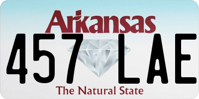 AR license plate 457LAE