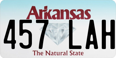 AR license plate 457LAH