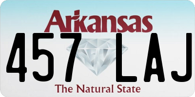 AR license plate 457LAJ